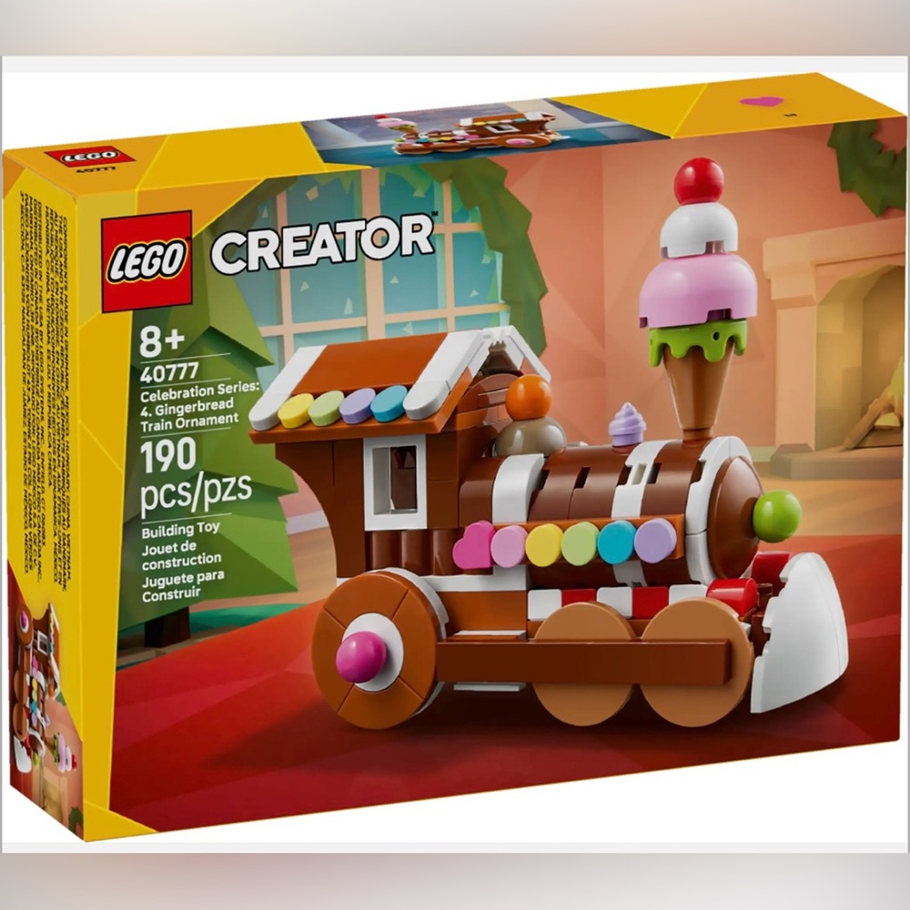 New LEGO Creator 40777 Celebration Series: 4. Gingerbread Train Ornament Retired